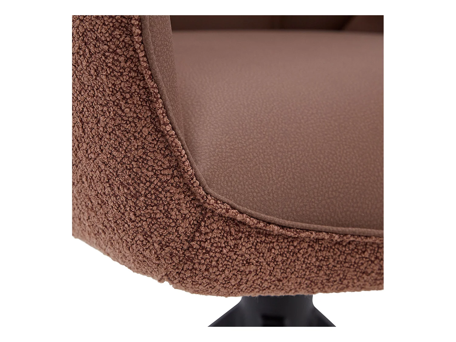 Esstisch 200x100 cm Braun Schwarz mit 6 Lederstühlen Industrieller Stil