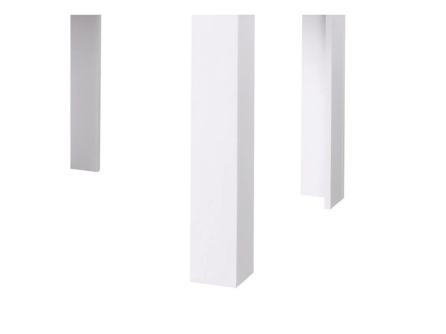 Table à manger 80x80x75 cm blanche avec 2 chaises œuf en velours gris