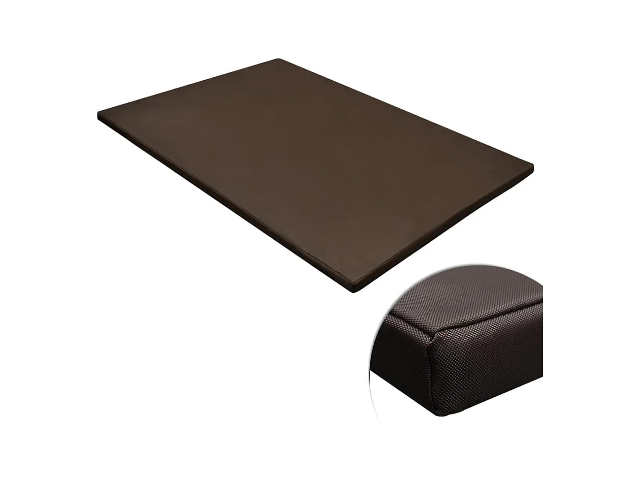 Ruby Lynn  Tapis plat pour cens Rectangulaire Marron Taille L