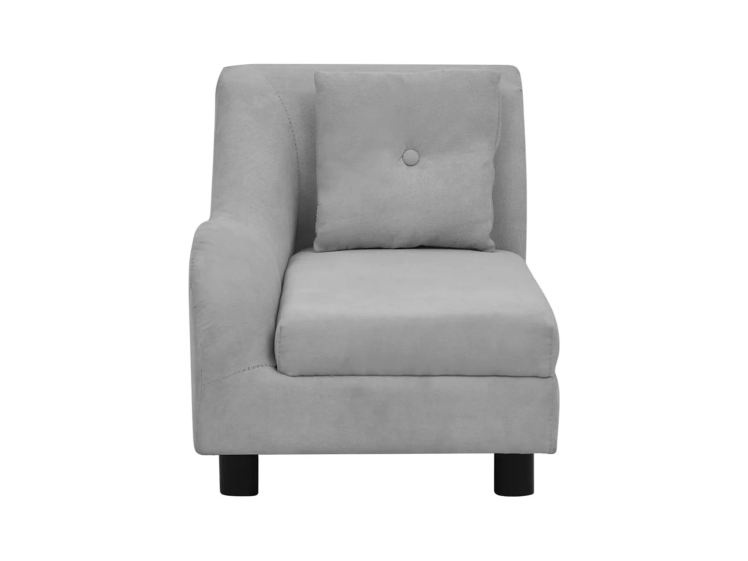 Le Havre  Canapé pour cen avec oreiller Gris 83x44x44 cm Peluche