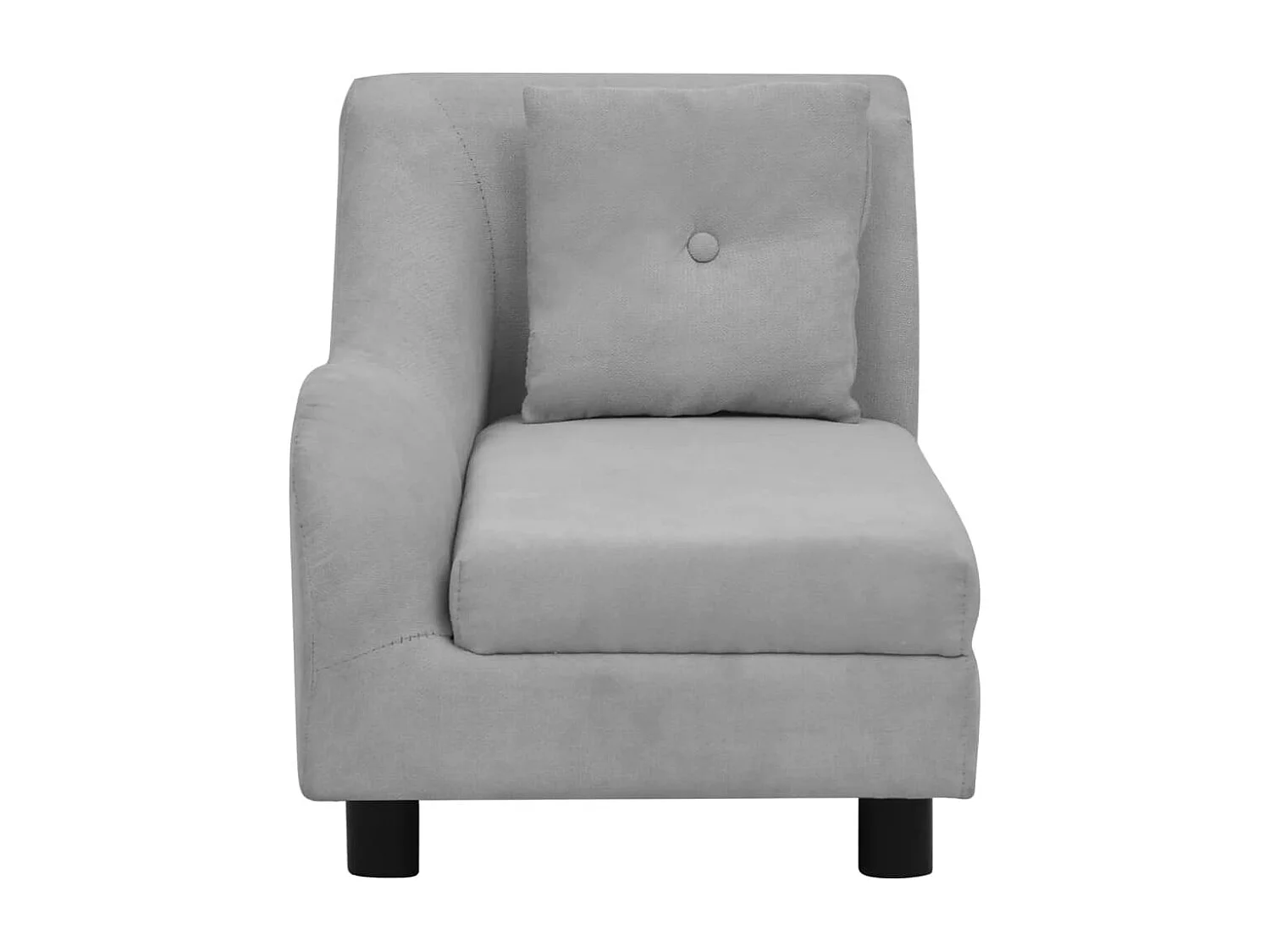 Le Havre  Canapé pour cen avec oreiller Gris 83x44x44 cm Peluche