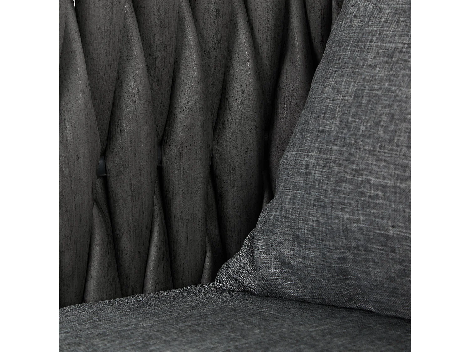 Gartenmöbel-Set grau 59x70,5x61 cm 49x44,5 cm