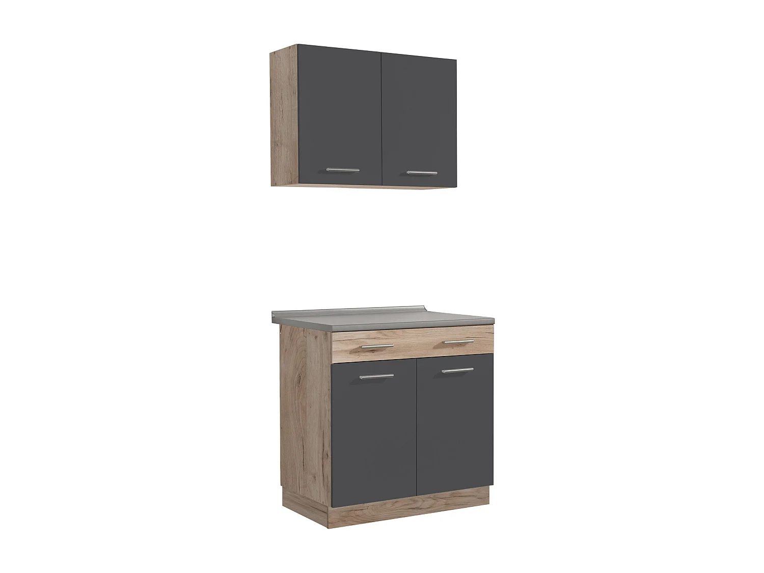 Küchenschrank 80x84x60 cm Grau