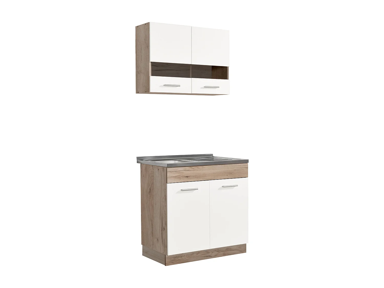 Mueble de cocina 80x81x51,5 cm blanco moderno