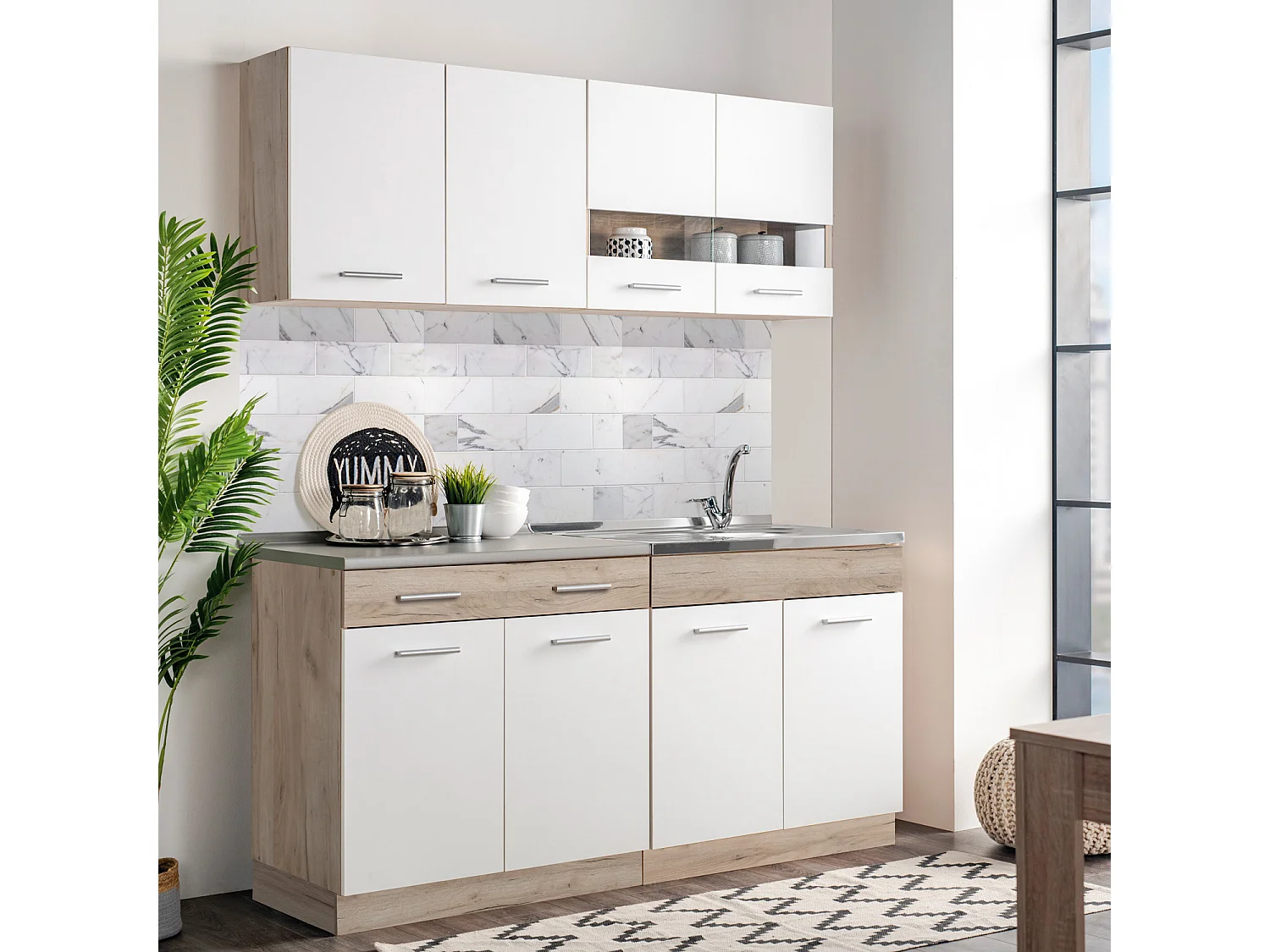 Armario de cocina 80x84x60 cm blanco