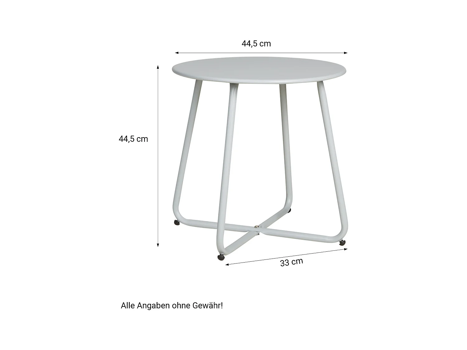 Ensemble de mobilier de jardin gris 55x74,5x54 cm 44,5x44,5 cm