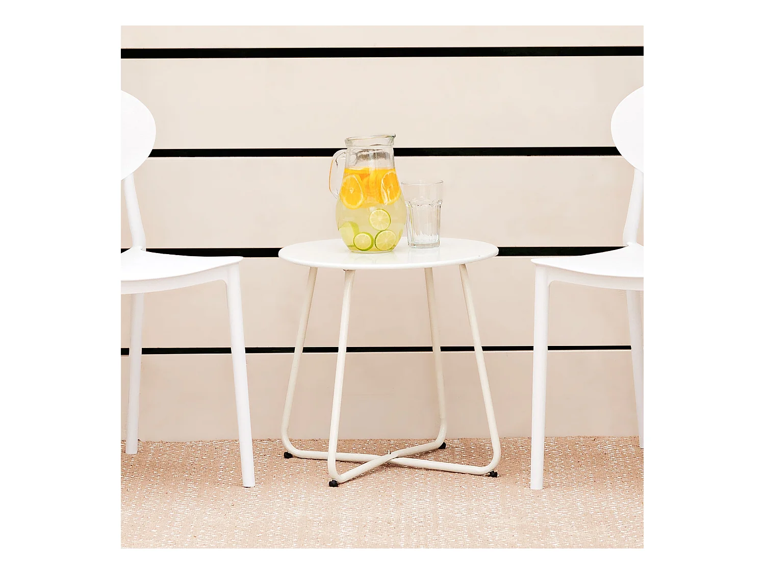 Salontafel 44,5x44,5x44,5 cm wit