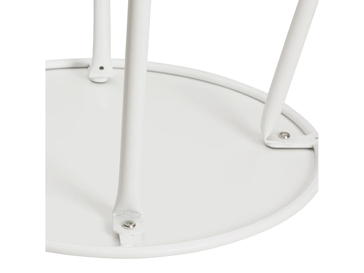 Table basse 44.5x44.5x44.5 cm blanche