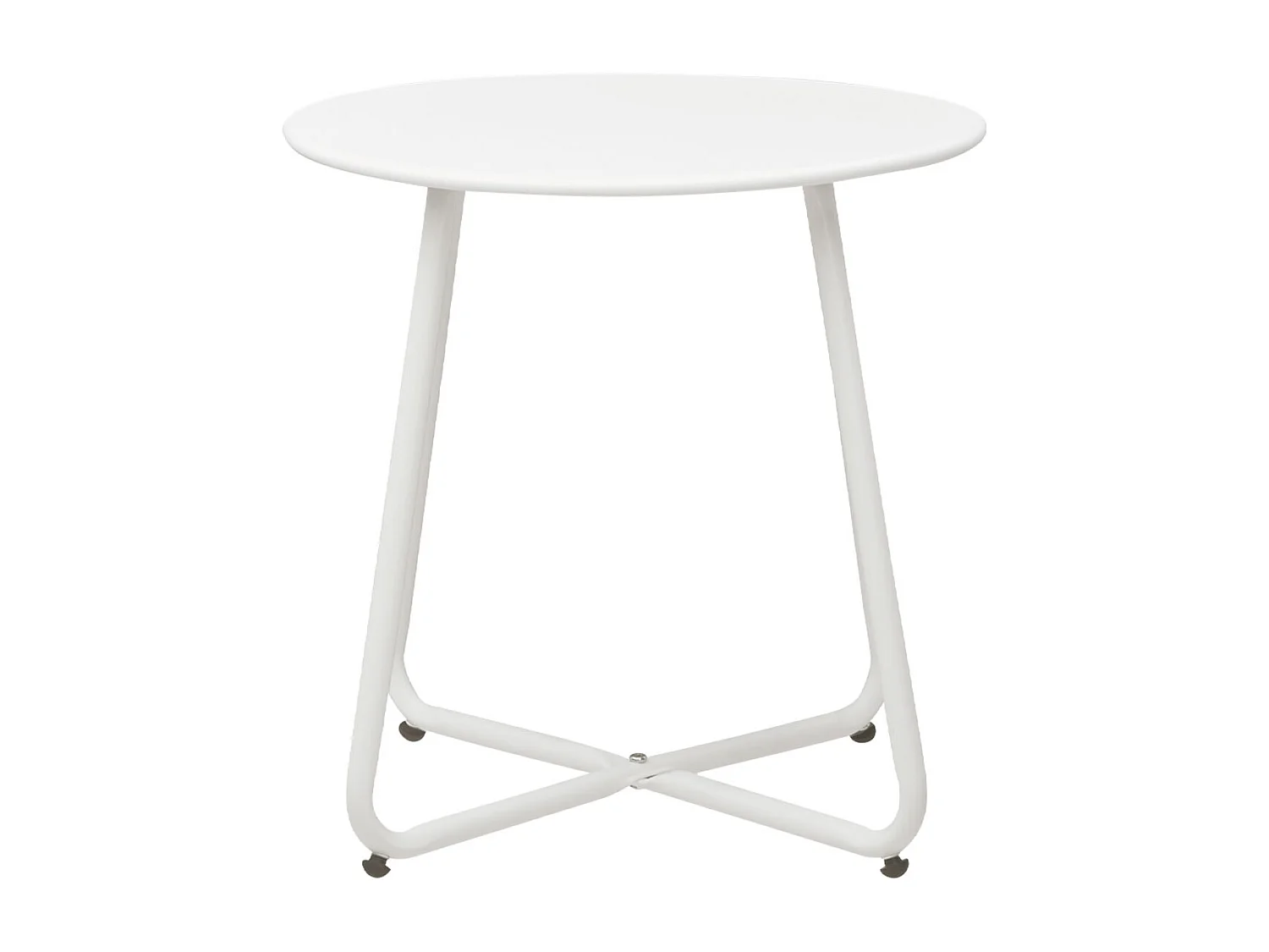 Table basse 44.5x44.5x44.5 cm blanche