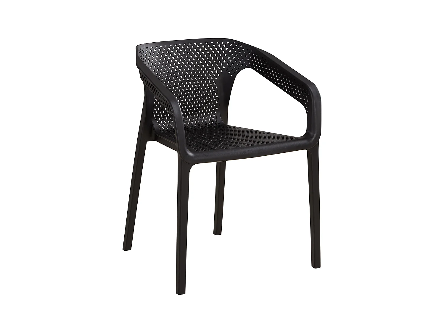 Ensemble de meubles de jardin 55x74.5x54 cm Noir