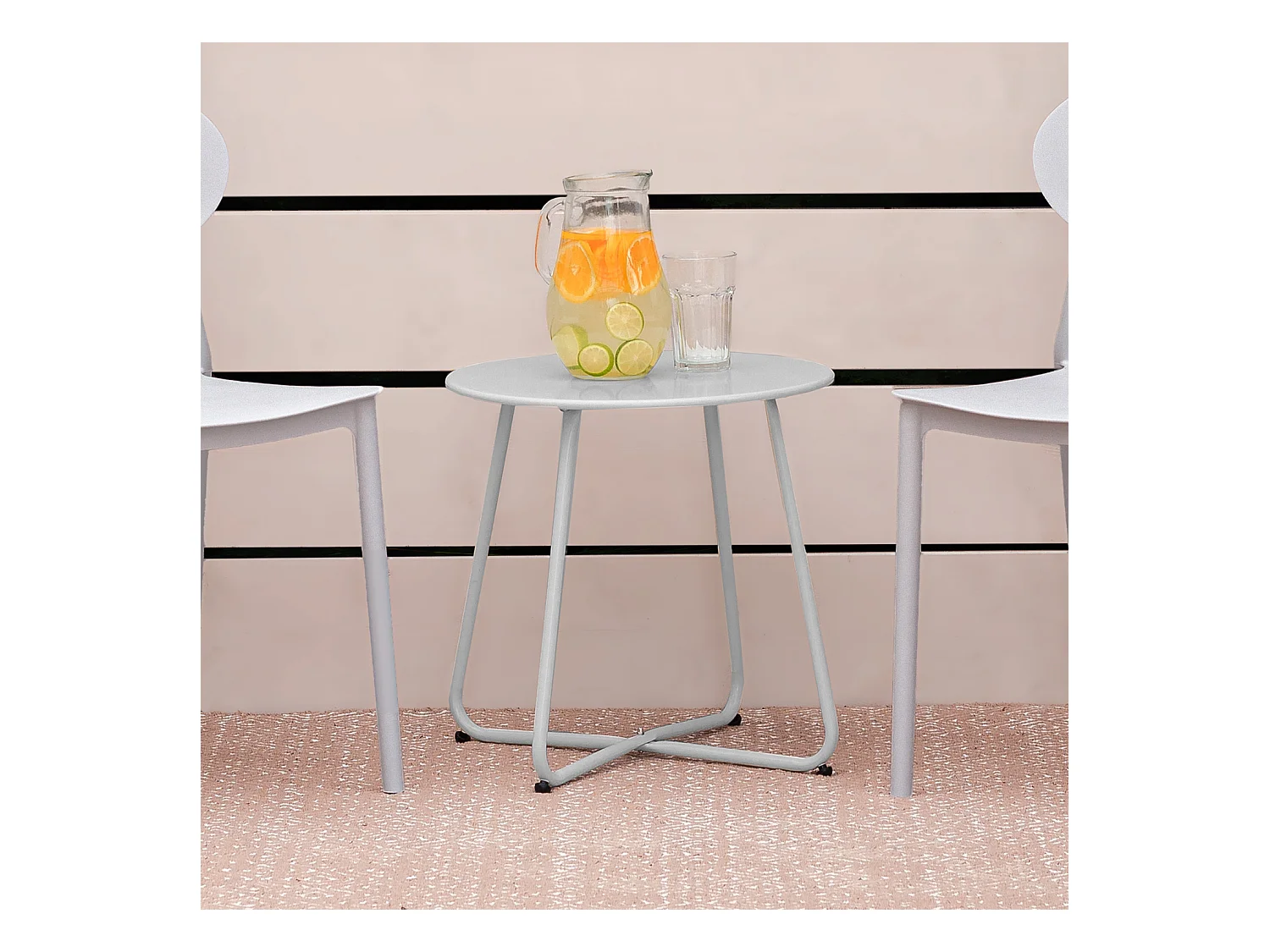 Table d'appoint 44,5x44,5x44,5 cm gris