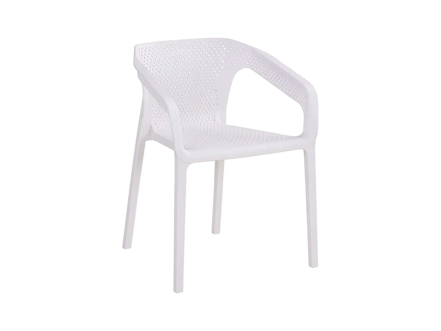 Ensemble de meubles de jardin 55x74.5x54 cm blanc