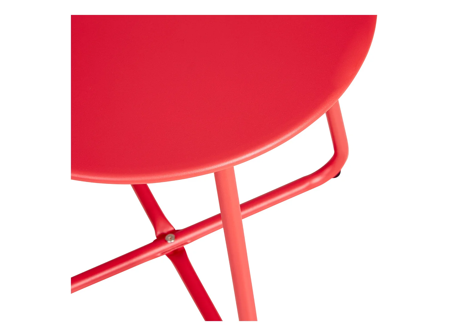 Ensemble mobilier de jardin rouge 55x74,5x54 cm 44,5x44,5 cm