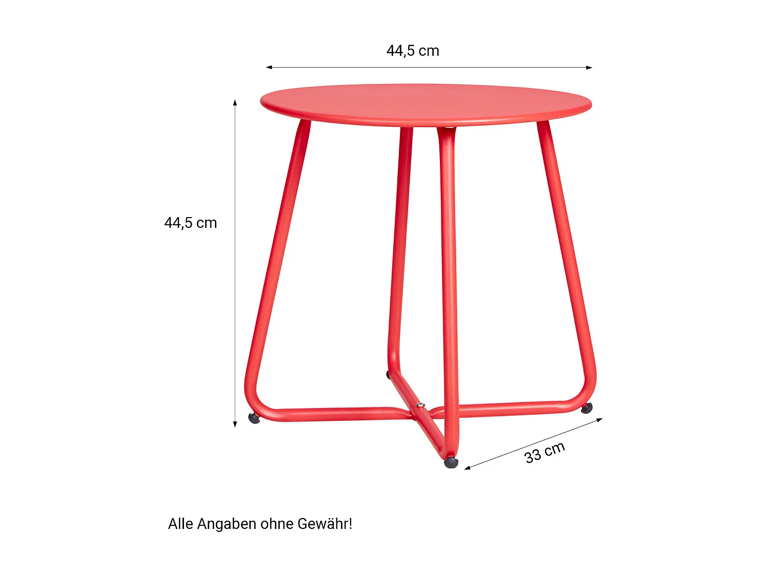 Gartenmöbel-Set rot 55x74,5x54 cm 44,5x44,5 cm