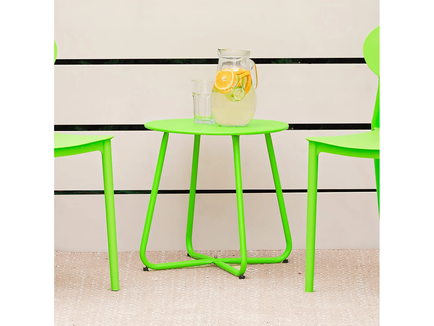 Table d'appoint 44,5x44,5x44,5 cm verte