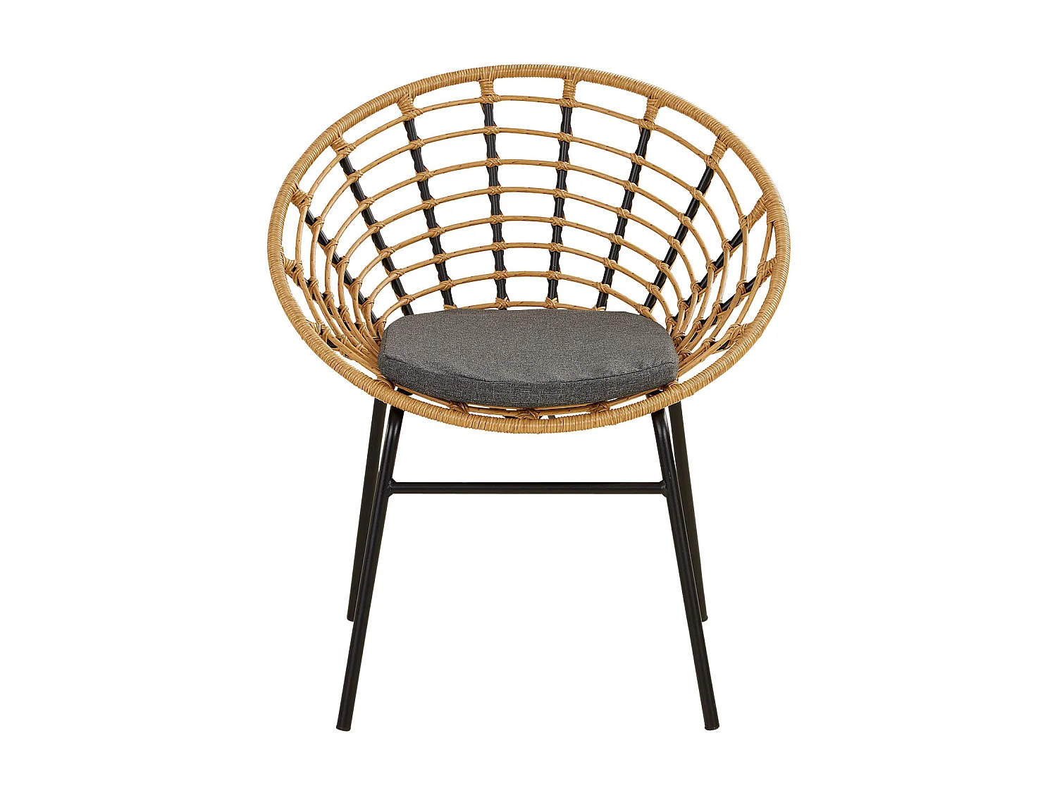 Gartenmöbel-Set 68x77,5x55 cm natürlicher Rattan