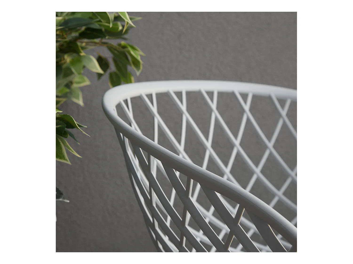 Chaise de jardin 62x80x57 cm gris Lot de 6