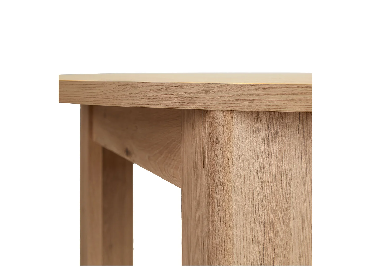 Esstisch Ø 106 cm Natur Modern Küchentisch Rund Holztisch Eiche 4 Personen