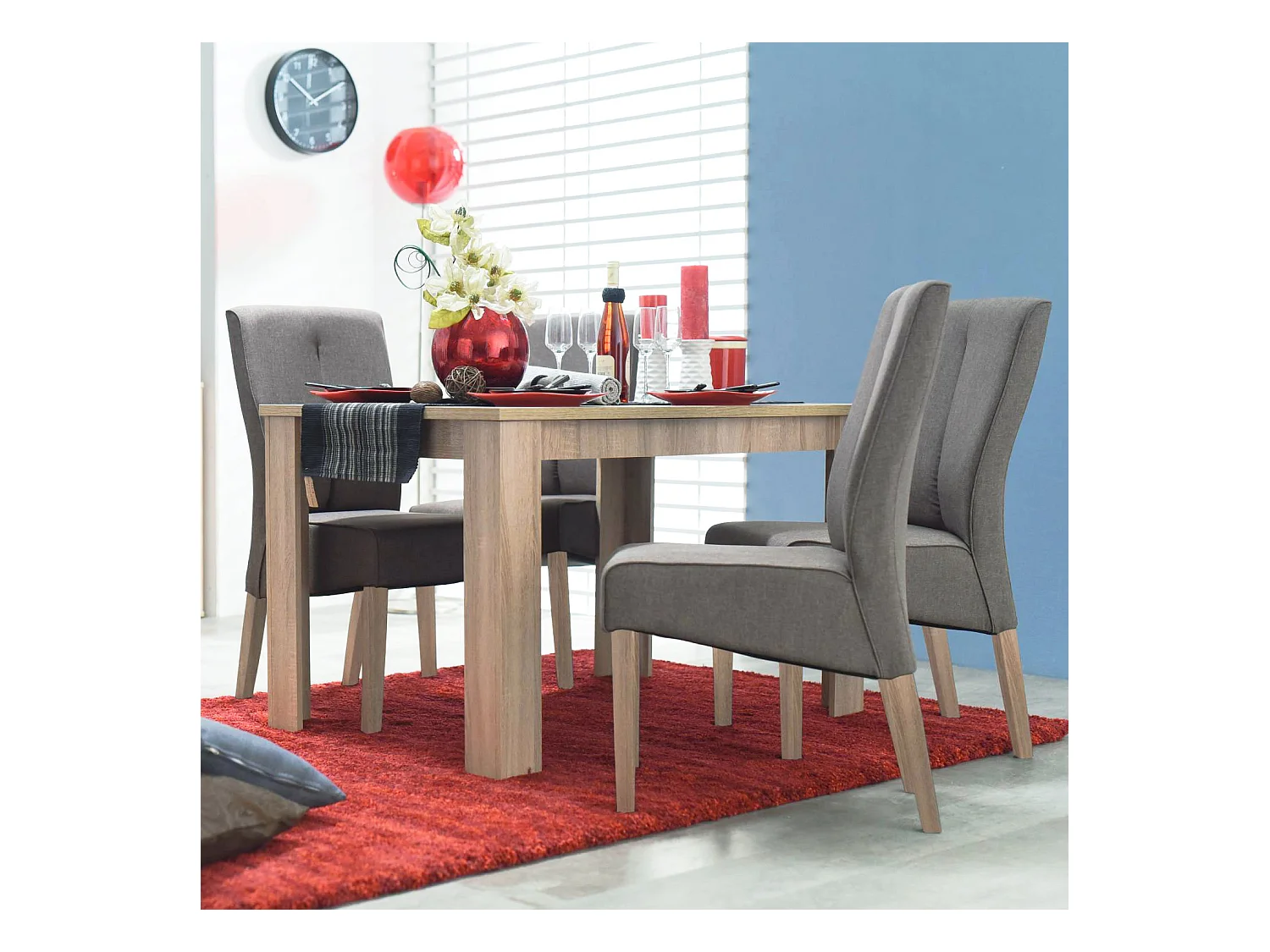 Table à manger 120x80x75 cm chêne naturel