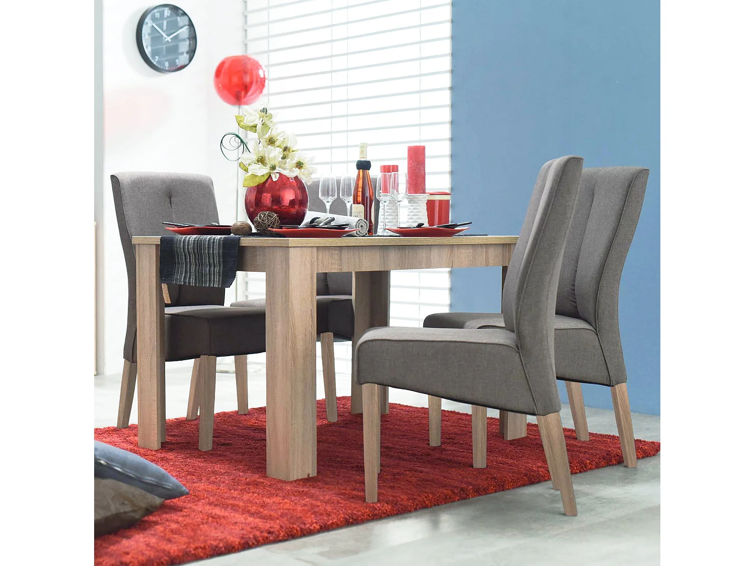 Esstisch 120x80x75 cm natur Eiche