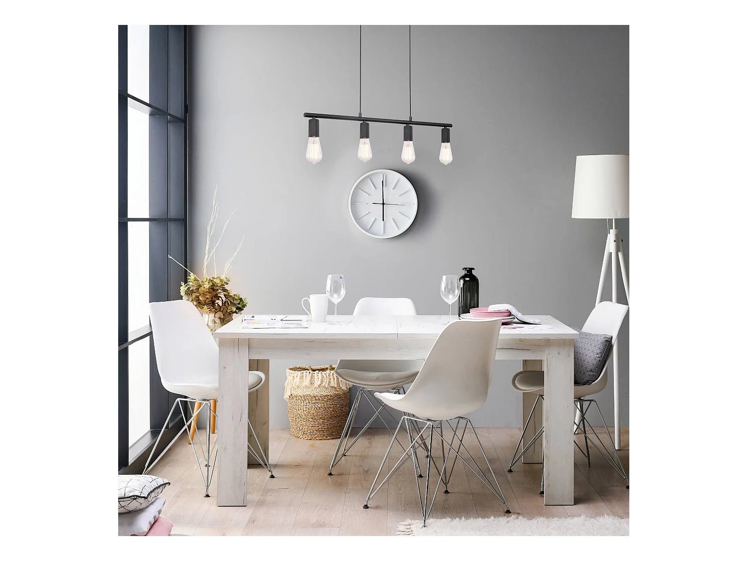 Esstisch 160x90 cm Weiß