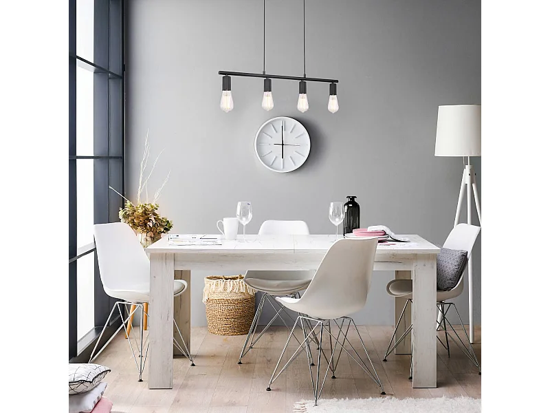 Stół jadalny 160x90 cm biały