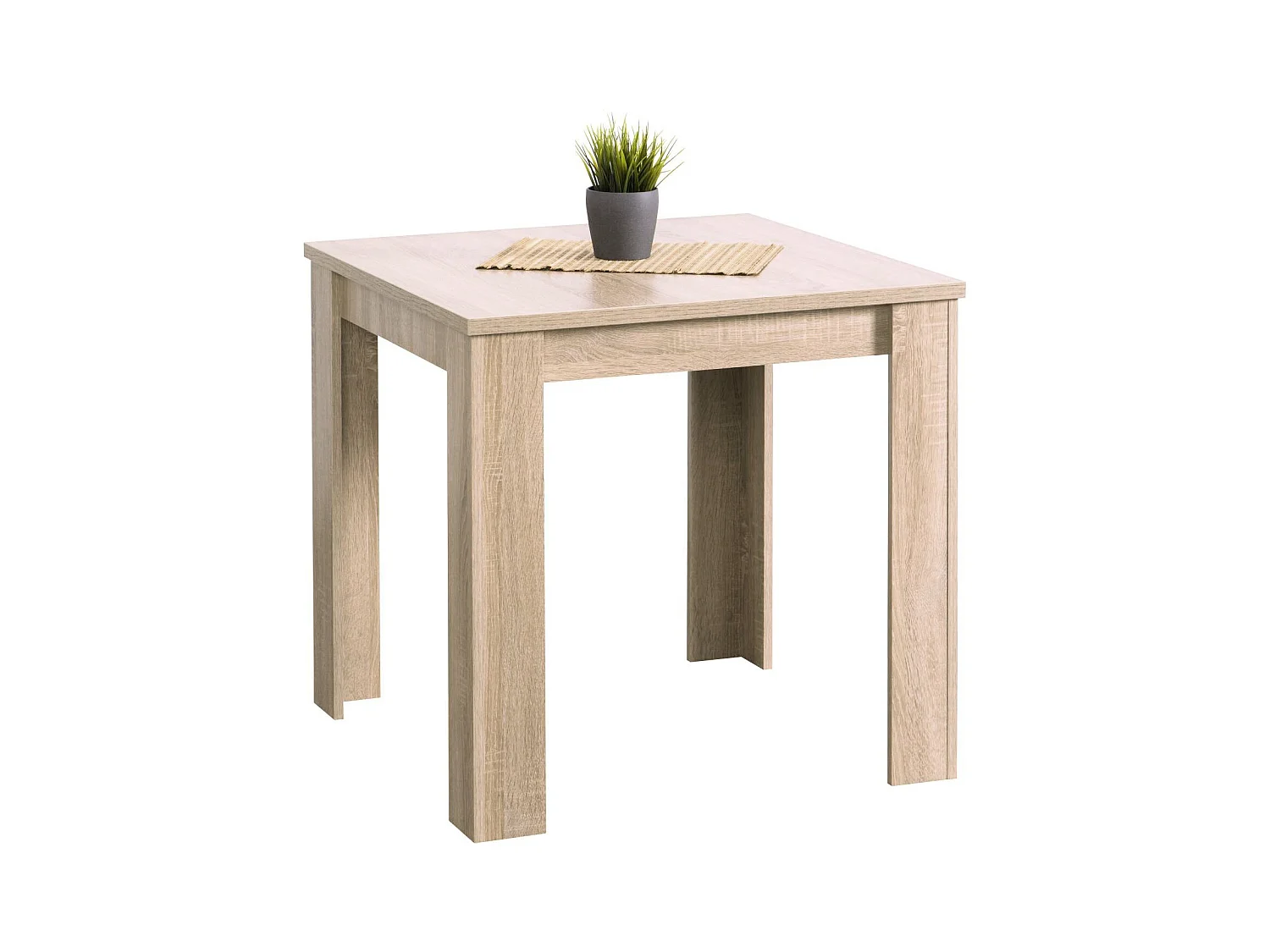 Esstisch 80x80x75 cm natur Modern