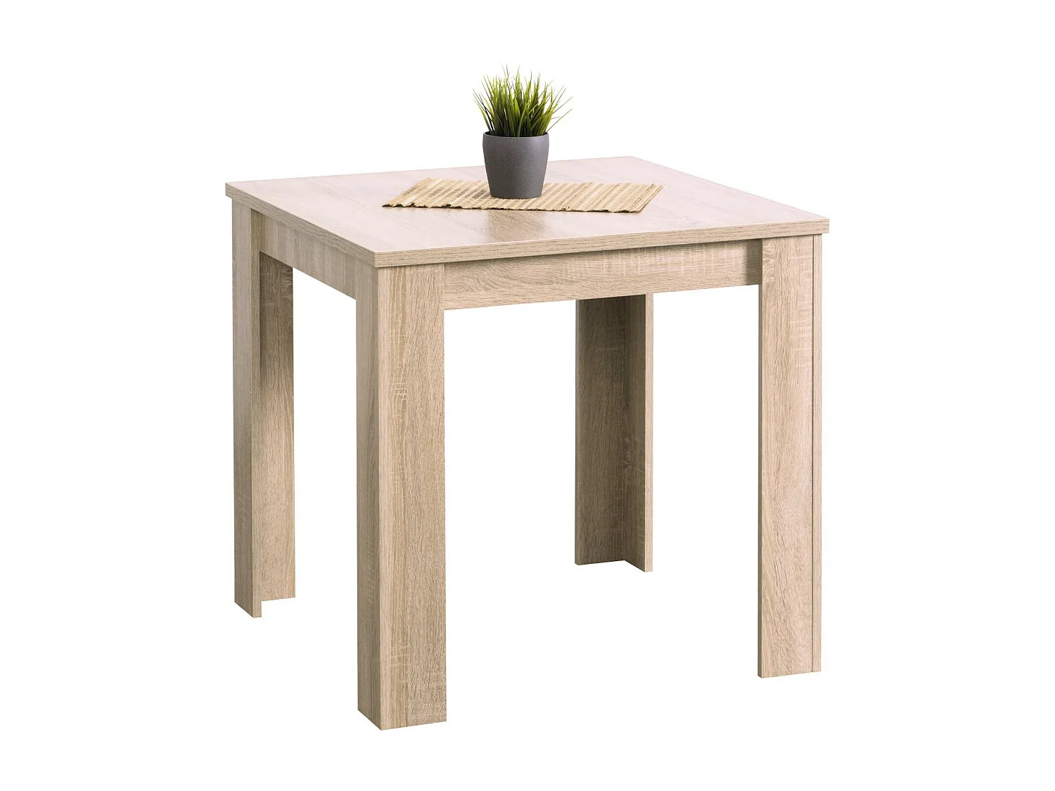 Stół jadalniany 80x80x75 cm naturalny nowoczesny