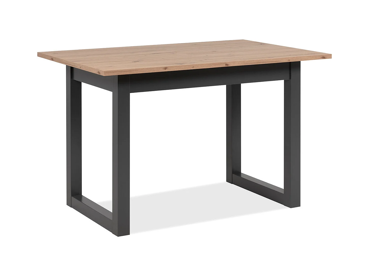 Table à manger 120x80x75 cm naturel anthracite