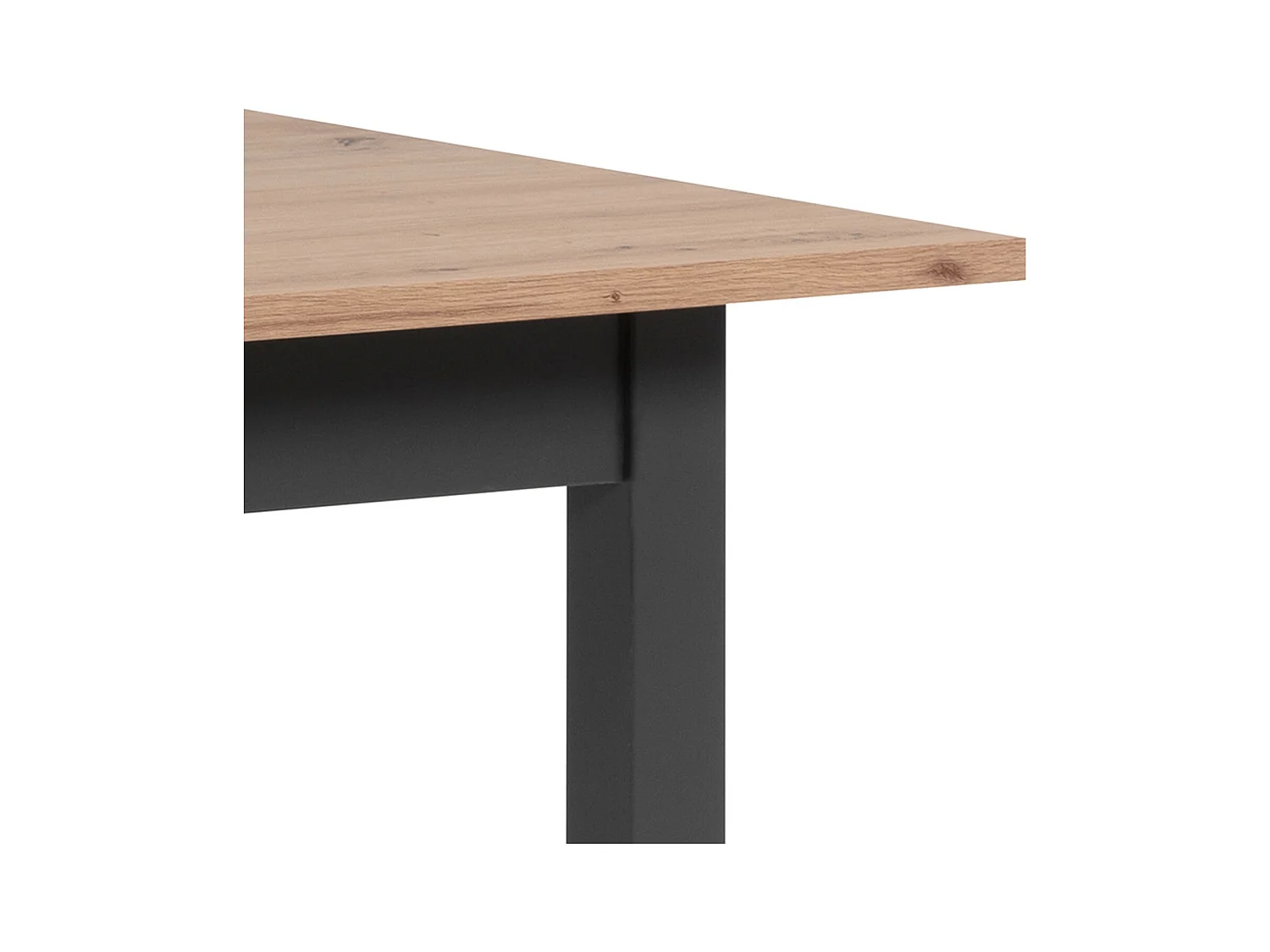 Esstisch 120x80x75 cm natur anthrazit