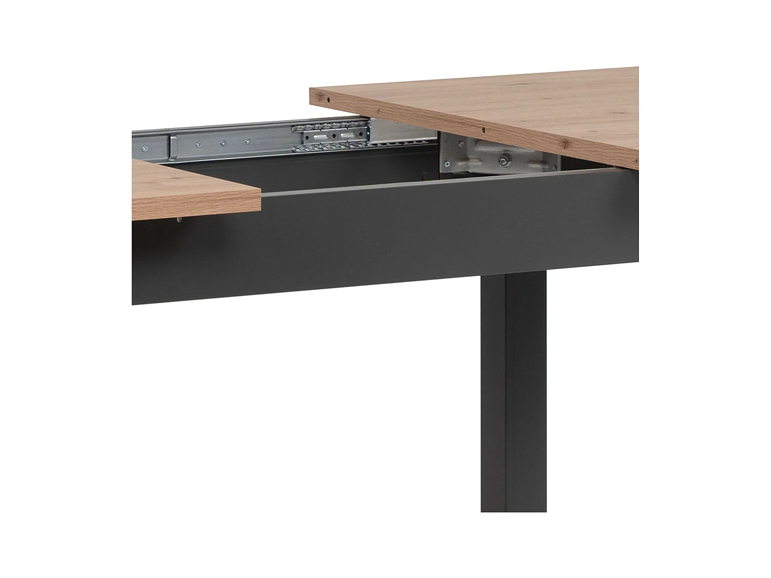 Esstisch 120x80x75 cm natur anthrazit