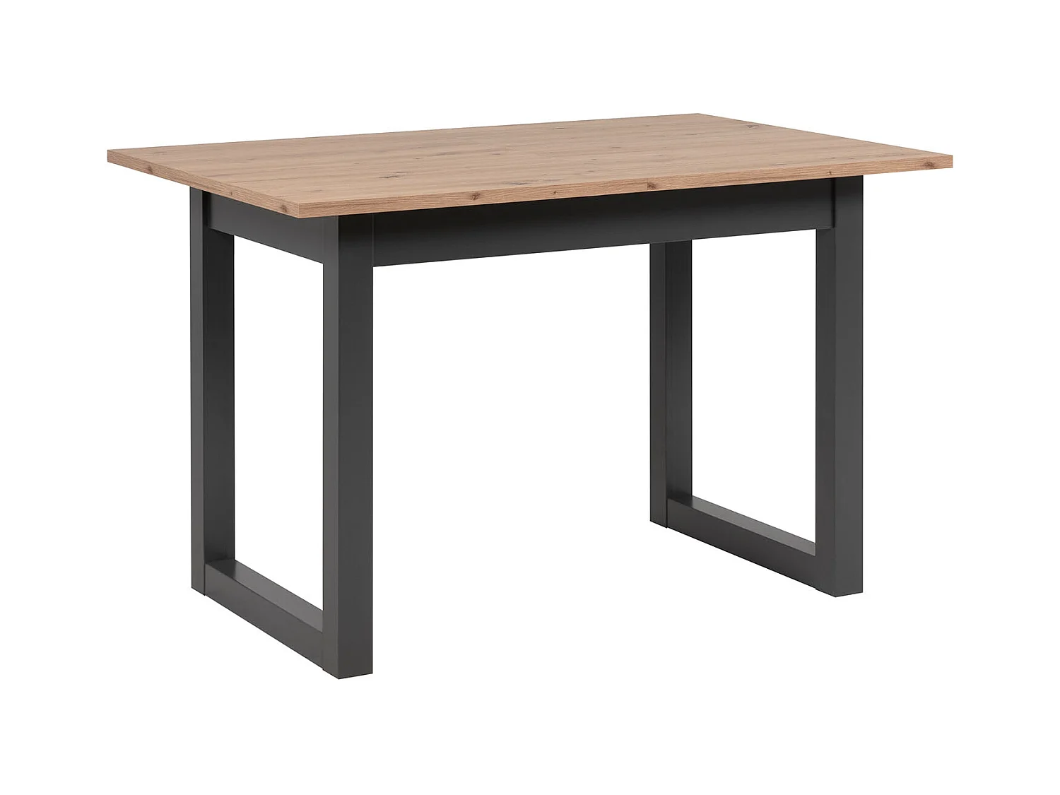 Esstisch 120x80x75 cm natur anthrazit