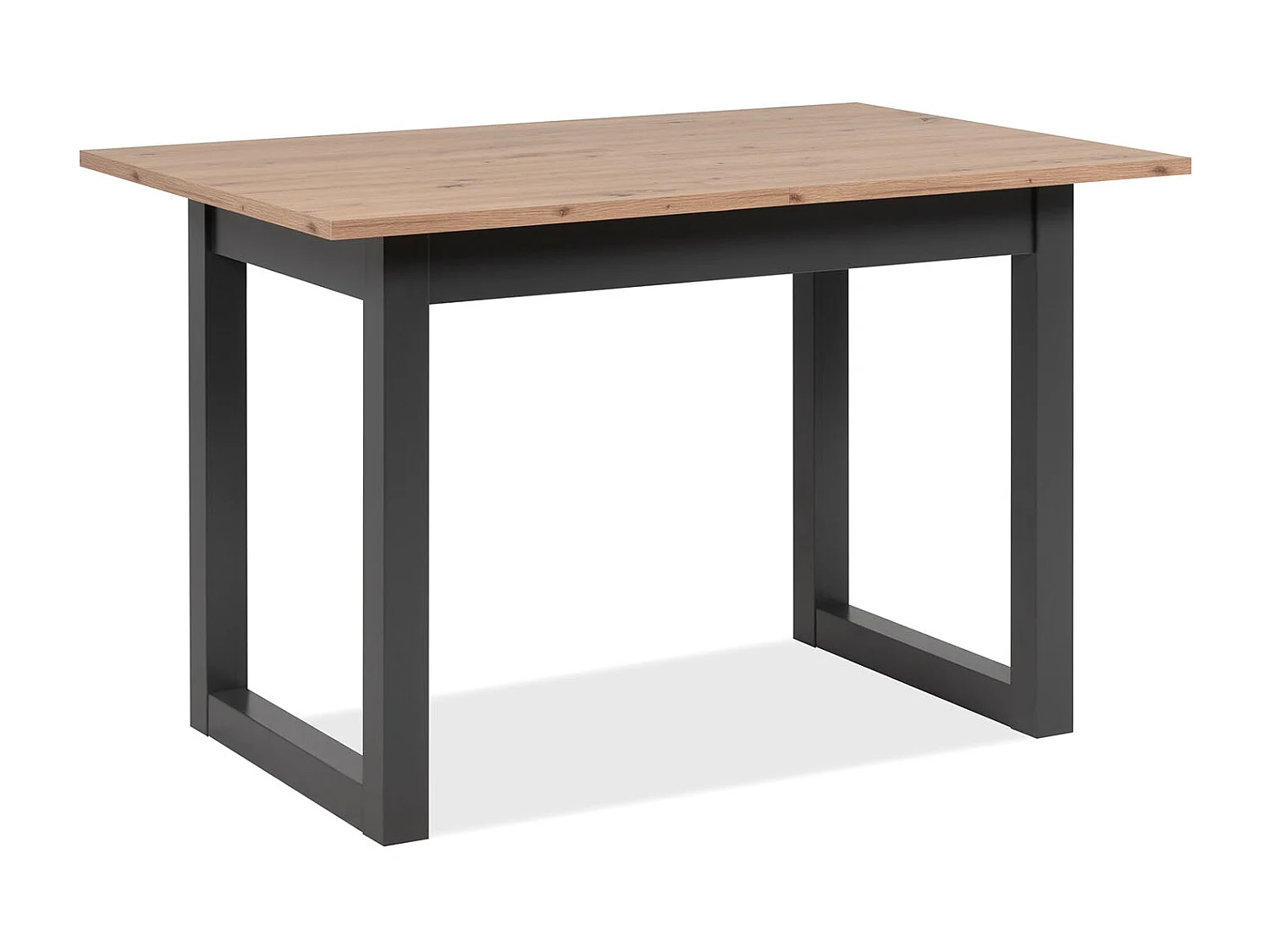 Table à manger 120x80x75 cm naturel anthracite