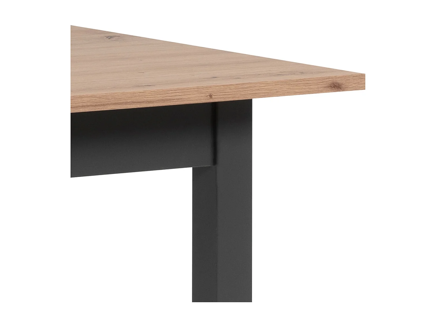 Table à manger 120x80x75 cm naturel anthracite