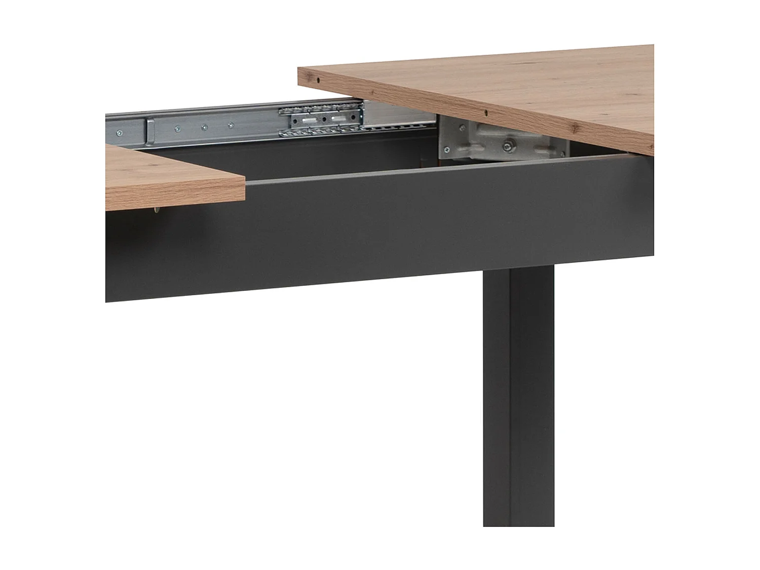 Table à manger 120x80x75 cm naturel anthracite