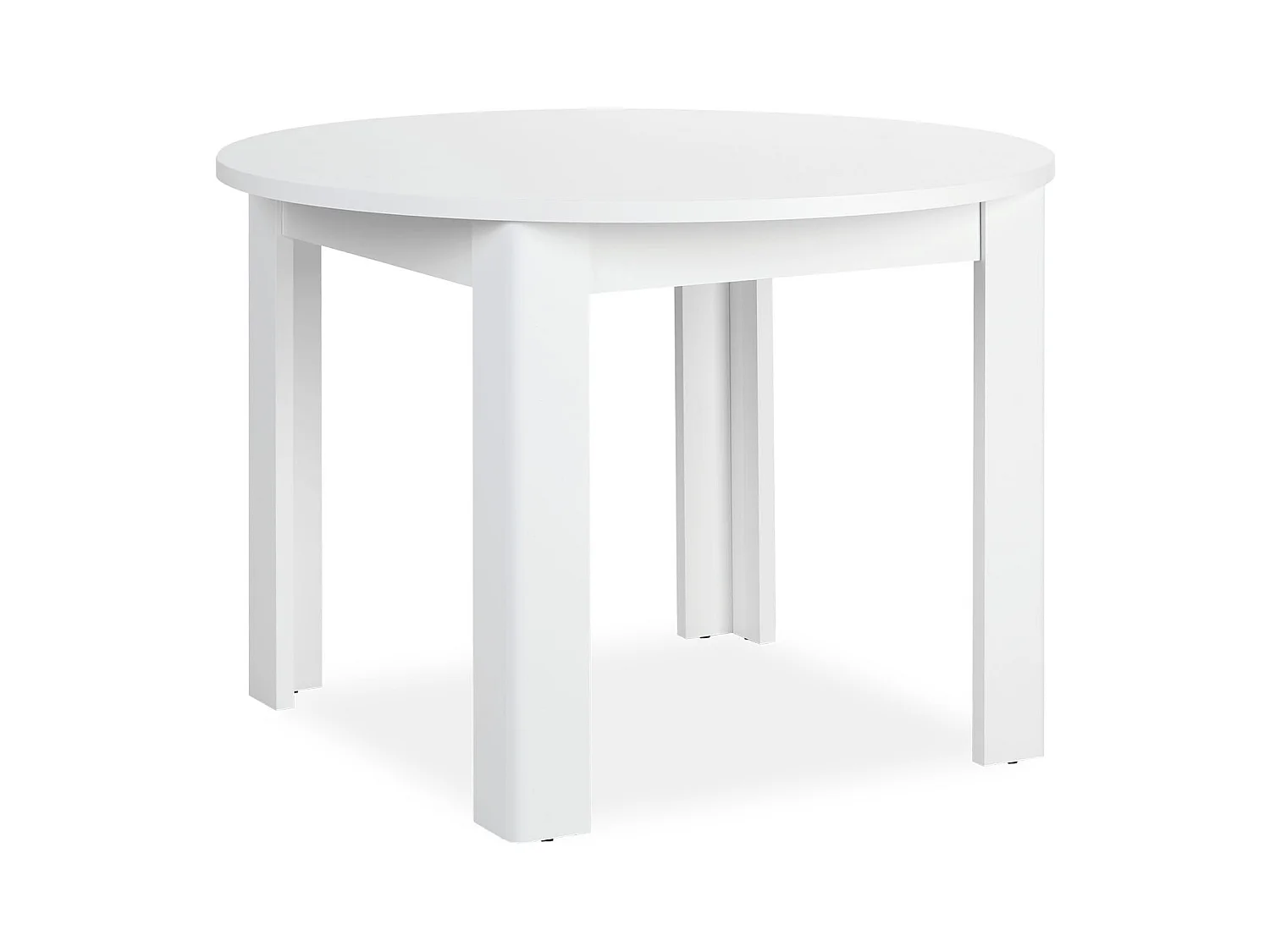 Esstisch 106x106x77 cm weiß rund