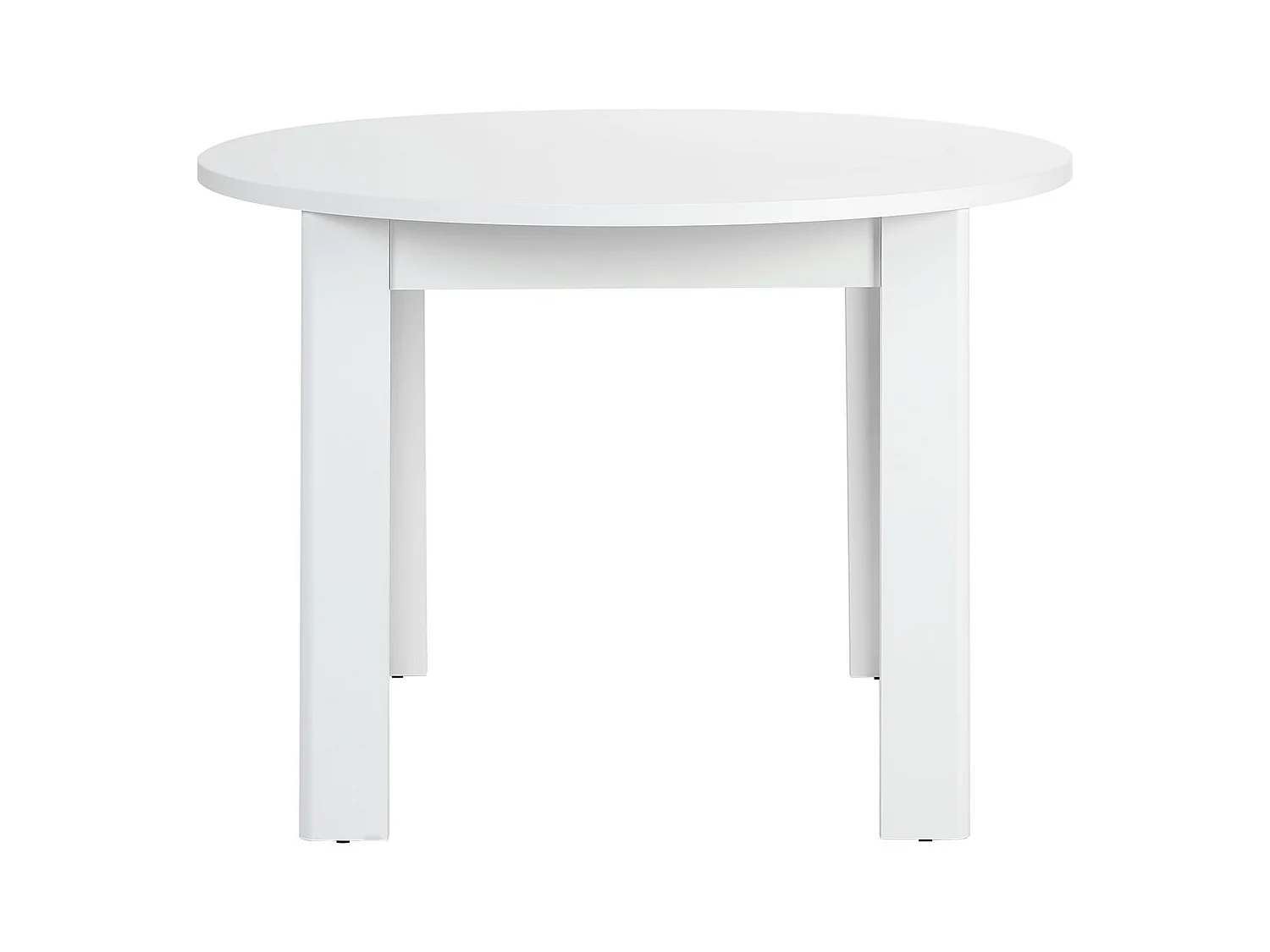 Esstisch 106x106x77 cm weiß rund