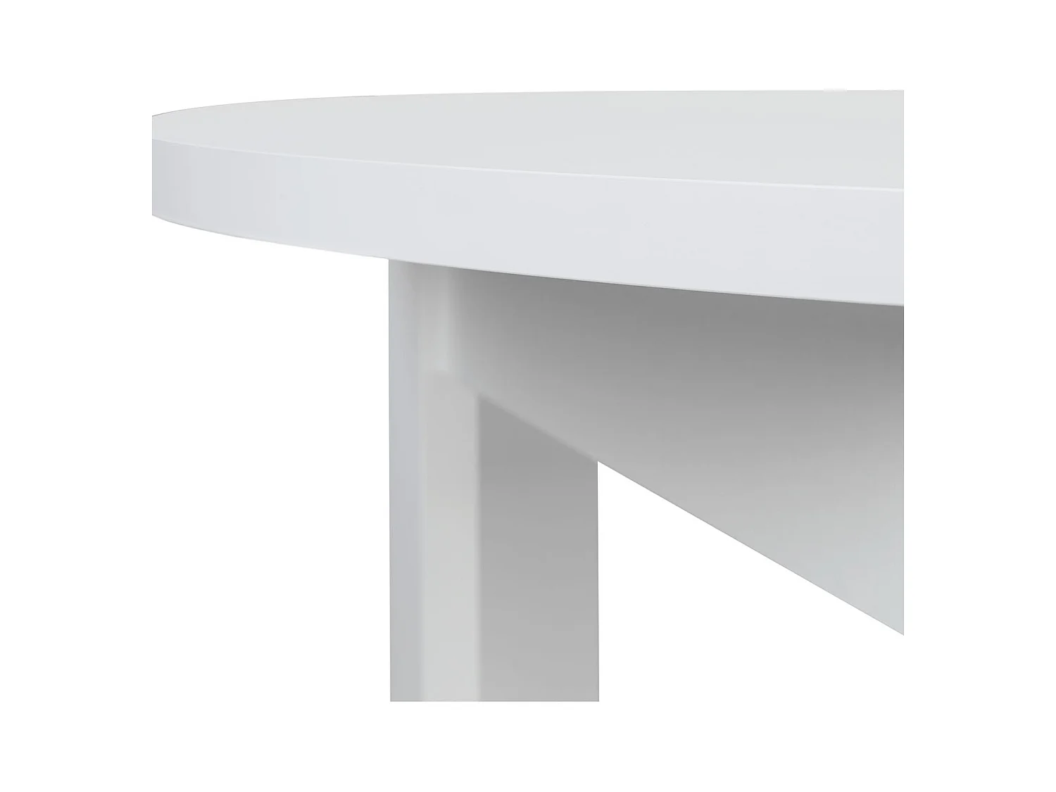 Esstisch 106x106x77 cm weiß rund