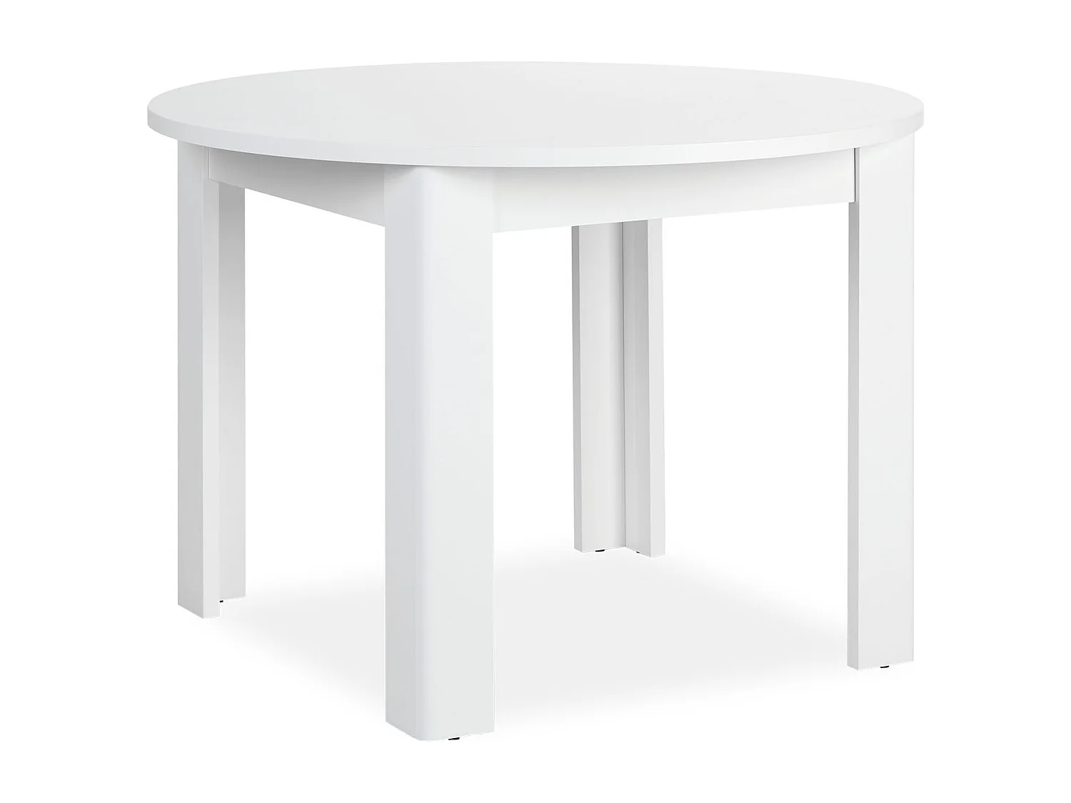 Esstisch 106x106x77 cm weiß rund