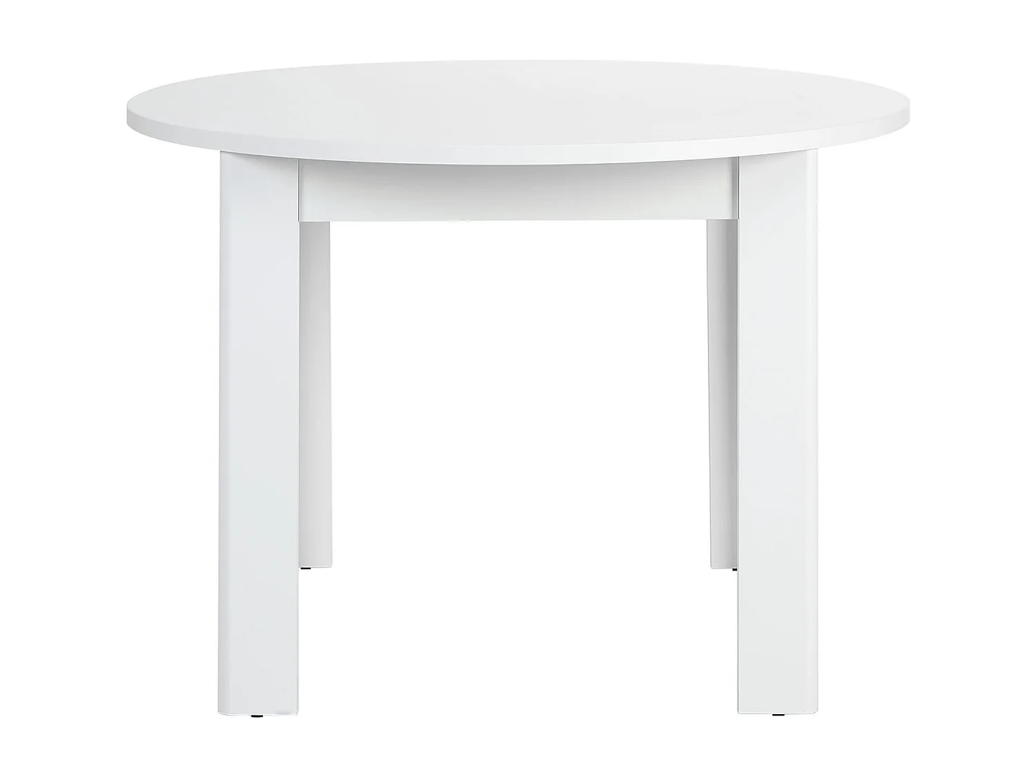 Esstisch 106x106x77 cm weiß rund