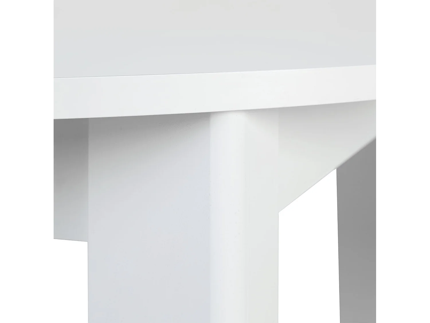 Esstisch 106x106x77 cm weiß rund