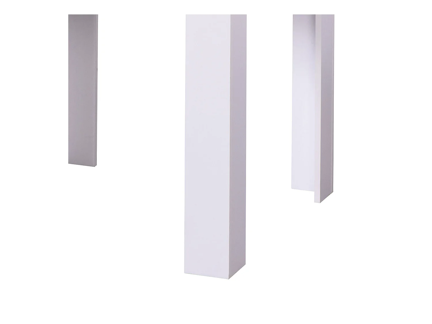 Table à manger 80x80x75 cm blanche moderne