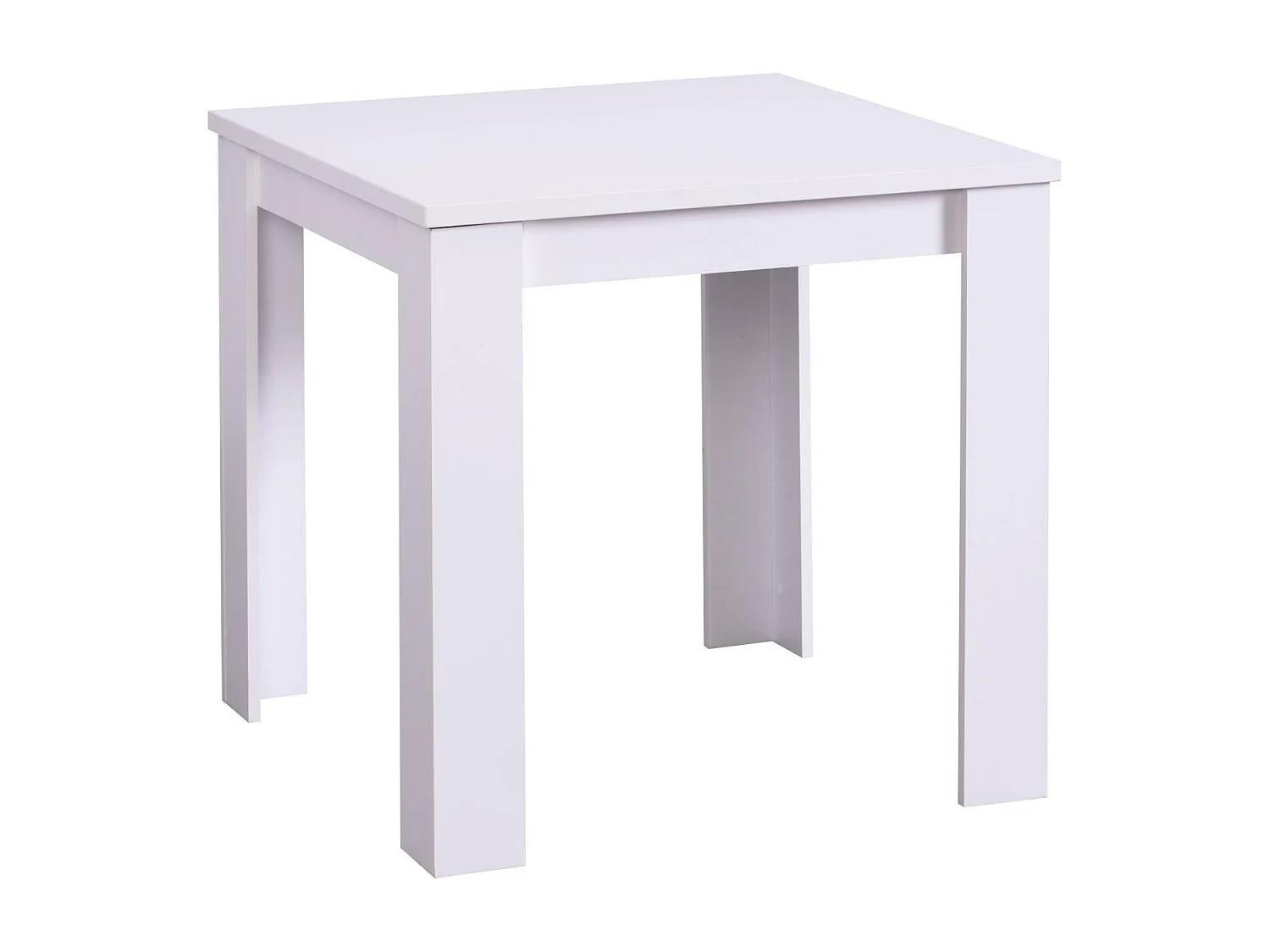 Esstisch 80x80x75 cm weiß modern