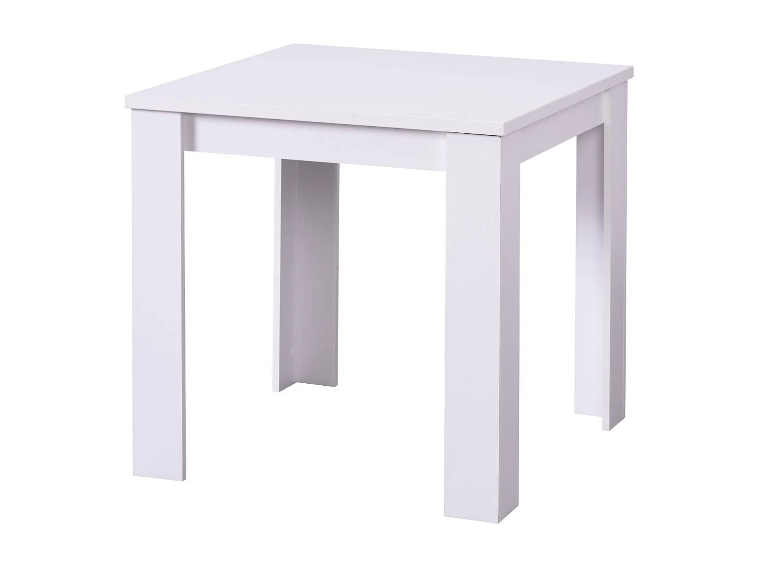 Esstisch 80x80x75 cm weiß modern