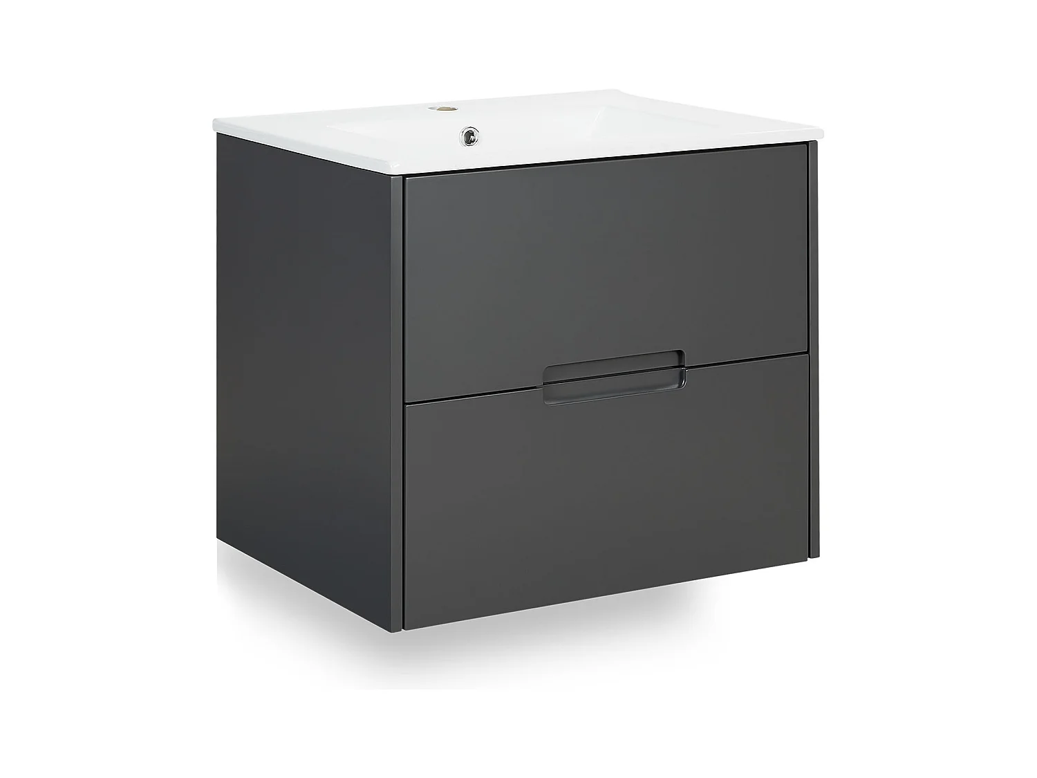 Armoire de salle de bain 61x54x47 cm gris