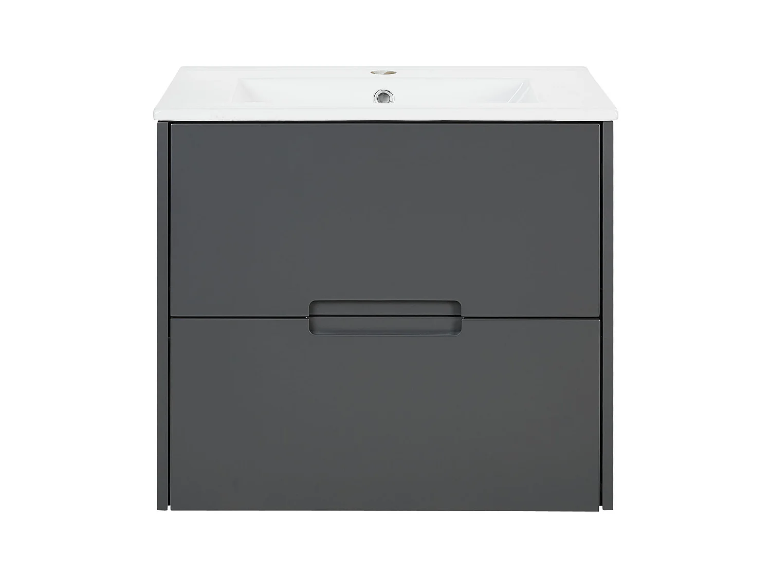 Armoire de salle de bain 61x54x47 cm gris