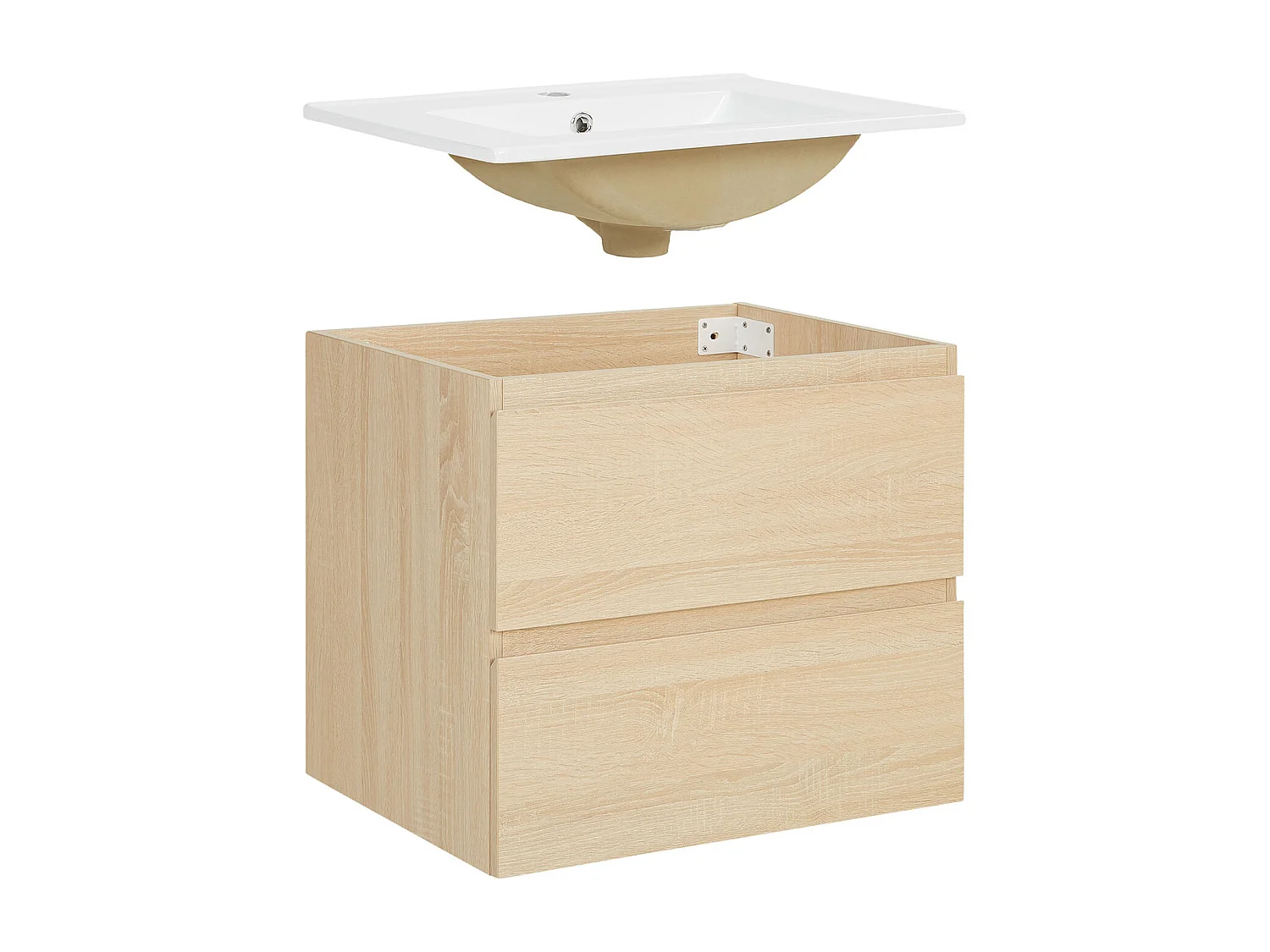 Szafka łazienkowa 61x54x47 cm dąb naturalny