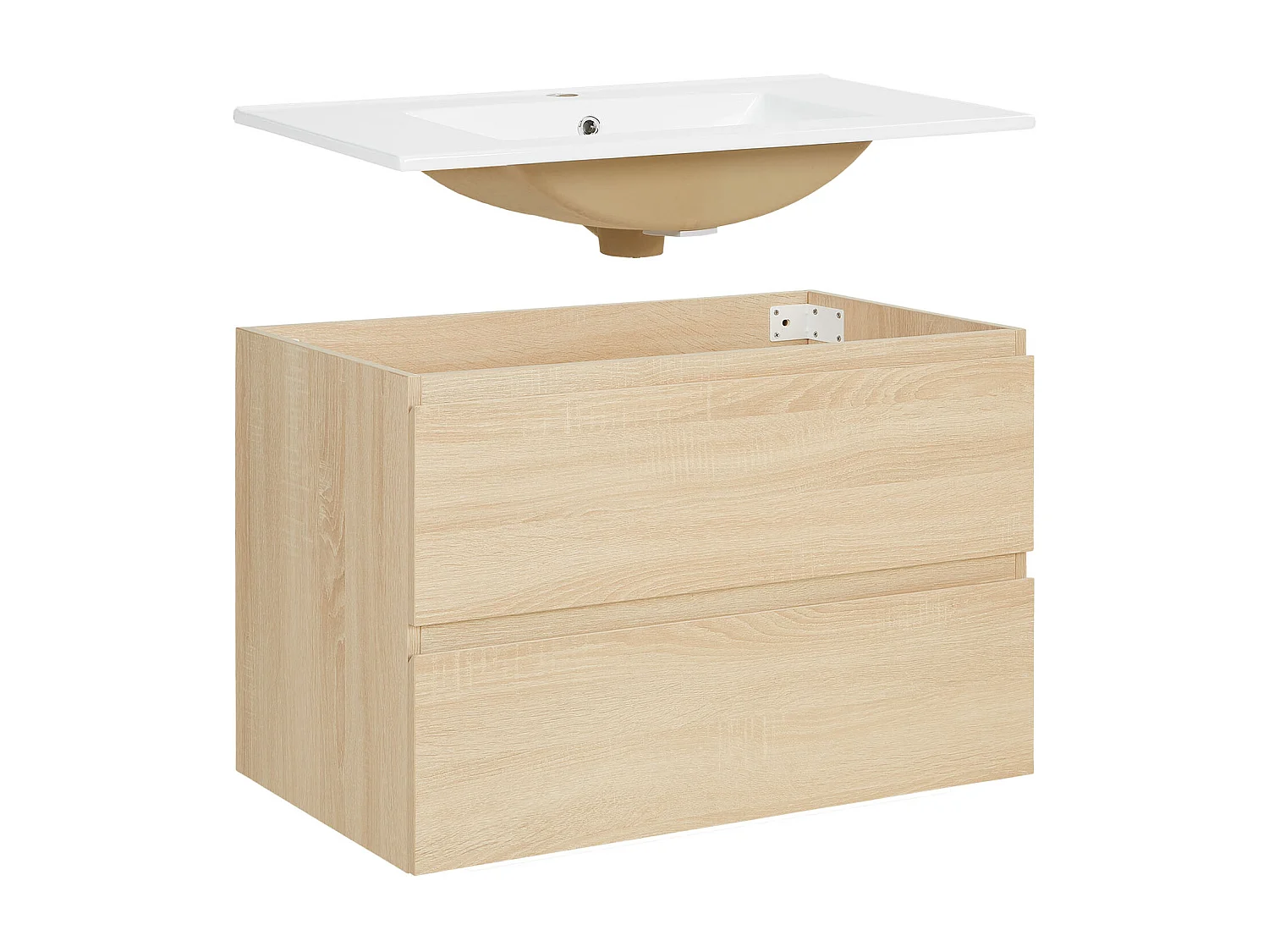 Armario de baño 80,5×54×47 cm Roble natural