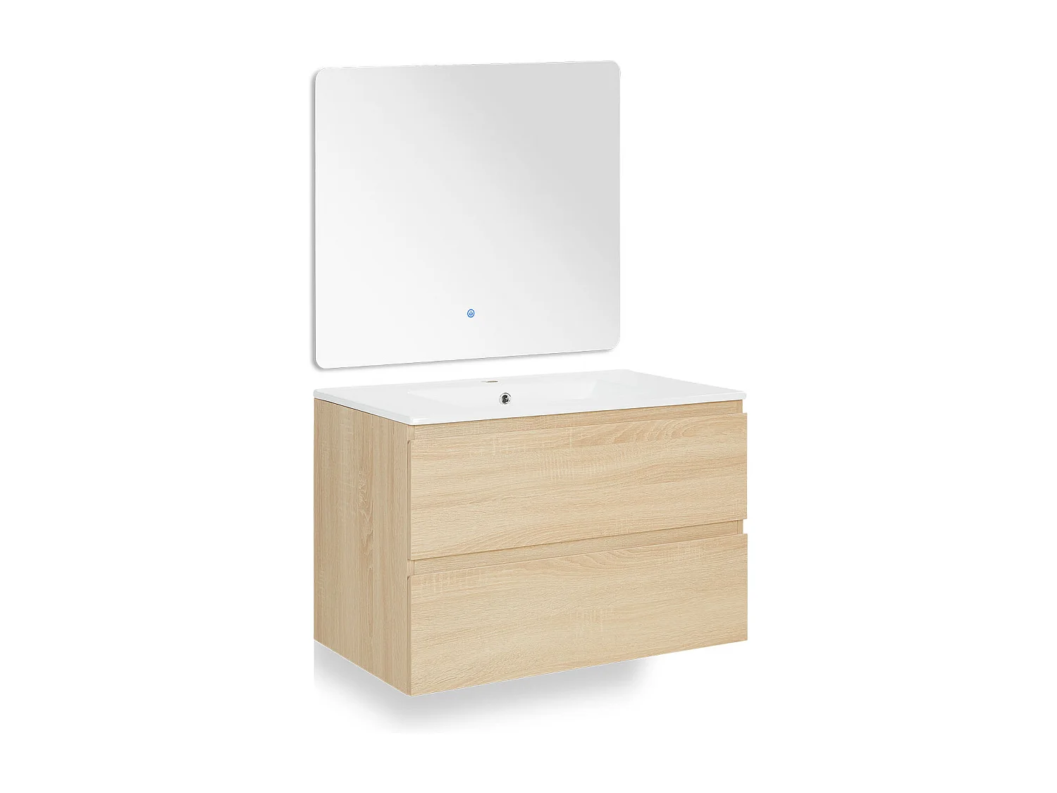 Meble łazienkowe 80,5x54x47 cm Dąb naturalny