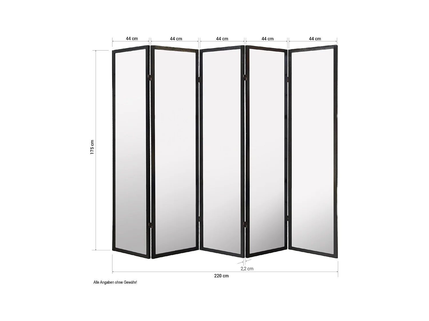 Paravent 179 cm blanc